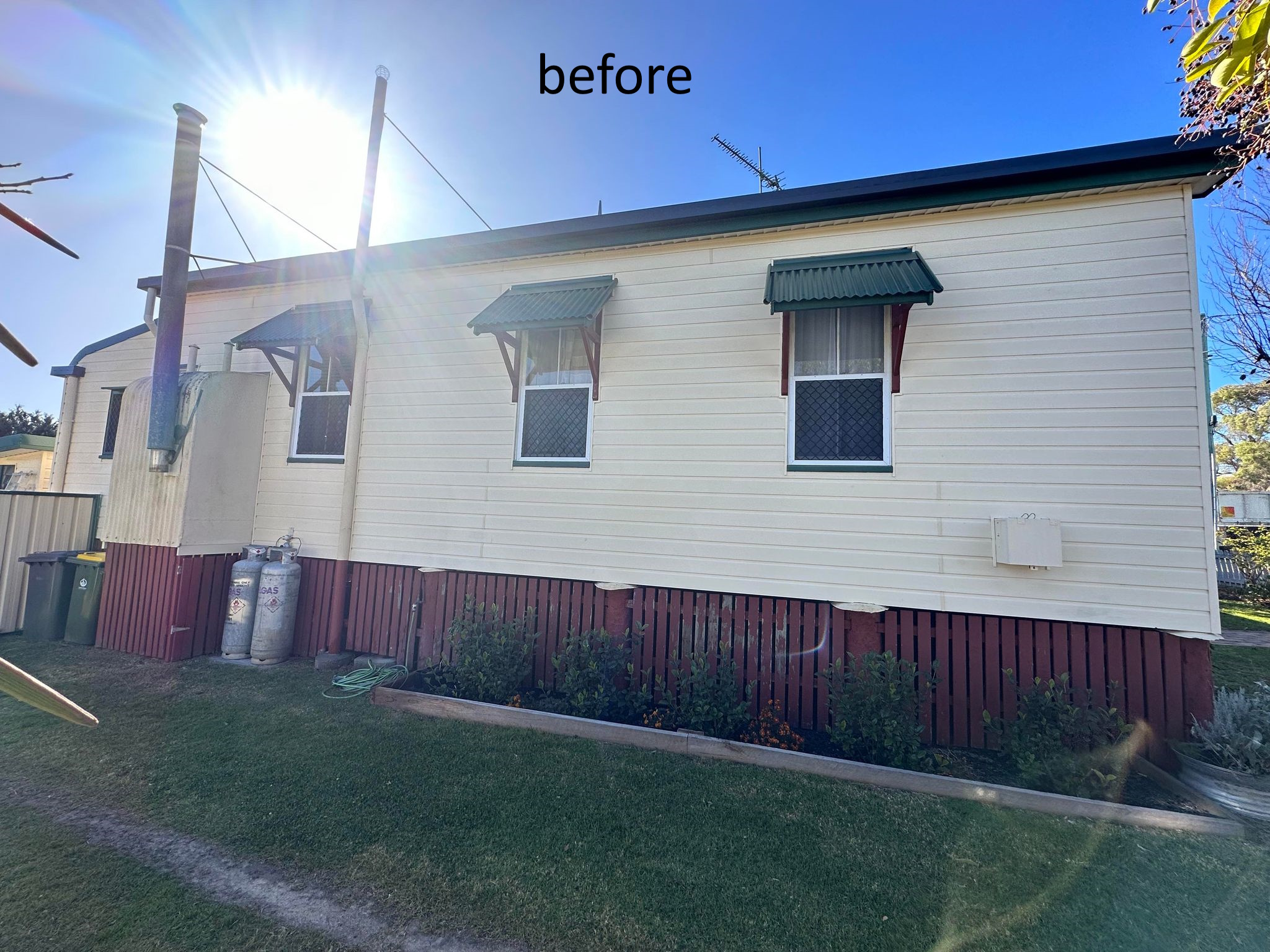 exterior before - Stanthorpe painting